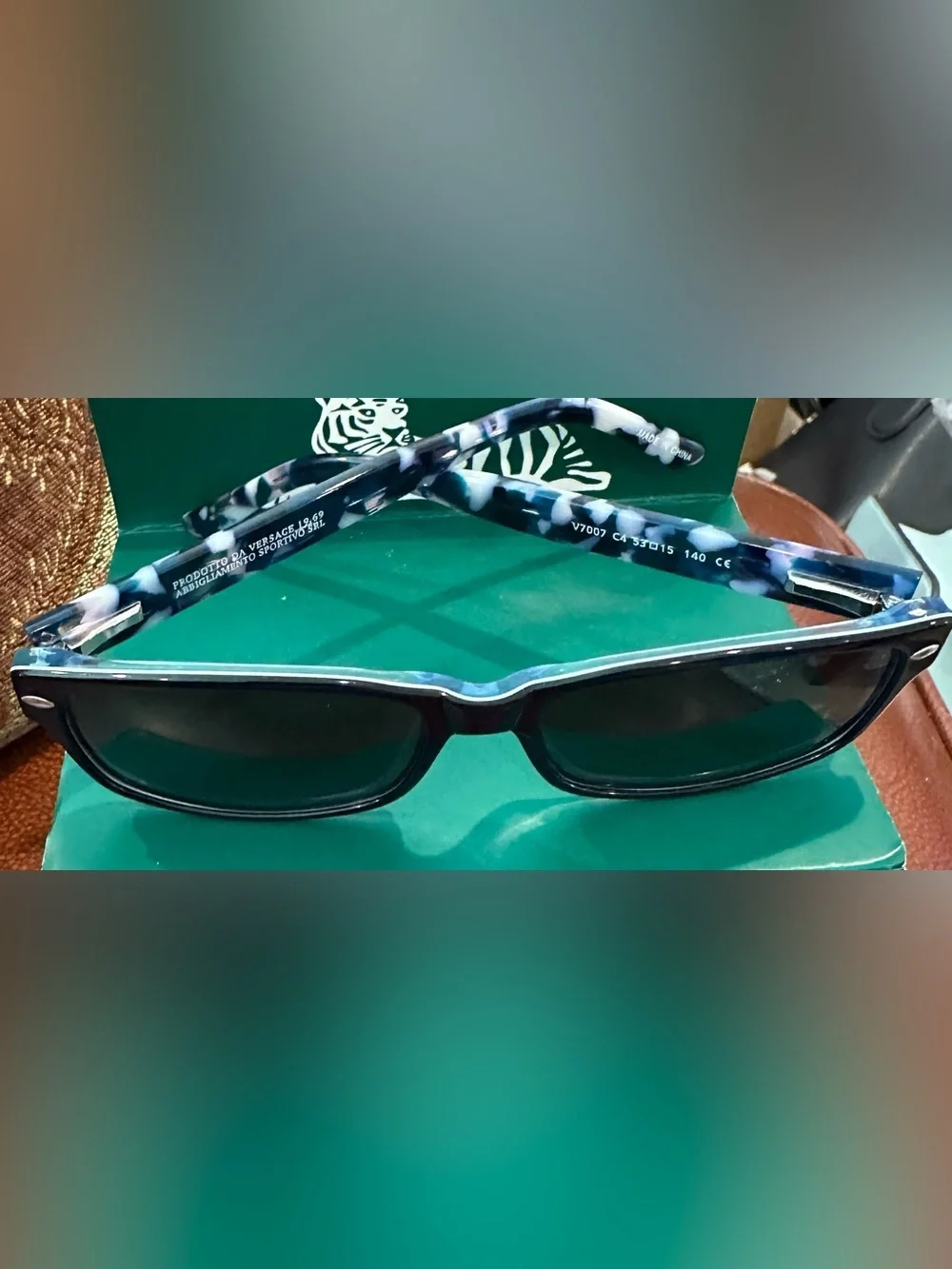 Versace 19.69 Abbigliamento Sportivo SRL Milano Italy Sunglasses Blue Multi NEW